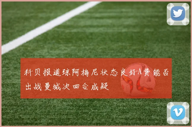 科贝报道琼阿梅尼状态良好A费能否出战曼城次回合成疑